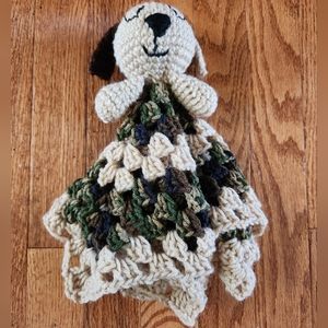 Crochet Tan Puppy Lovey